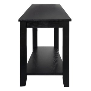 lot 15377 image: Homelegance Elwell Wood Living Room Wedged Chairside Side Table Black