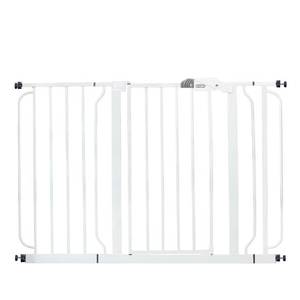 lot 20093 image: Regalo Easy Step 49-Inch Extra Wide Baby Gate, Includes 4-Inch and 12-Inch Extension Kit, 4 Pack of Pressure Mount Kit and 4 Pack of Wall Mount Kit