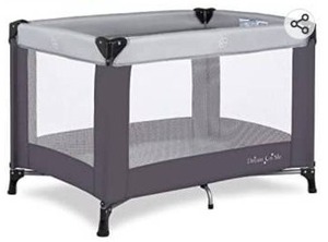 lot 20095 image: Dream On Me Nest Portable Play Yard With Carry Bag And Shoulder Strap, Grey