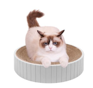 lot 15306 image: 15 cat scratcher round white