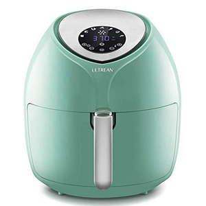 lot 15400 image: Ultrean 6 Quart Air Fryer Large Family Size Electric Hot Air Fryers XL Oven Oilless Cooker with 7 Presets LCD Digital Touch Screen and Nonstick Detachable Basket UL Certified 1700W (Blue)