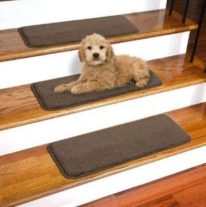 lot 15404 image: Soft Rubberback Stair Treads, 9 x 31 Pack of 14, Brown