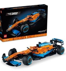 lot 15412 image: LEGO Technic McLaren Formula 1 Race Car 42141 Model Building Kit for Adults Build a Replica Model of The 2022 McLaren Formula 1 Race Car (1,432 Pieces)