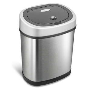 lot 15422 image: Nine Stars DZT-12-9 Touchless Stainless Steel 3.1 Gallon Trash Can