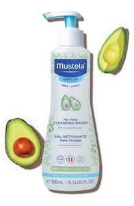 lot 15453 image: Mustela No-Rinse Cleansing Water with Avocado Perseose in White