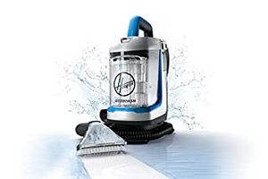 lot 15461 image: Hoover PowerDash GO Pet Portable Spot Cleaner, Lightweight Carpet and Upholstery Machine, Stain Remover for Pets, Stairs and Home, FH13010PC, Blue (B087MW7W67)