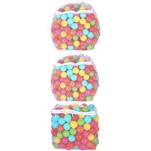lot 15466 image: BalanceFrom 2.3-Inch Phthalate Free BPA Free Non-Toxic Crush Proof Play Balls Pit Balls- 6 Bright Colors in Reusable and Durable Storage Mesh Bag with Zipper
