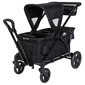 lot 15473 image: Baby Trend Expedition 2-in-1 Stroller Wagon Plus - Ultra Black