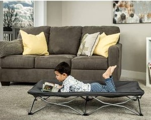 lot 15486 image: Regalo My Cot Portable Travel Bed, Grey, 1 Count (Pack of 1)