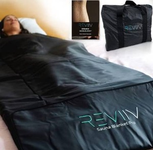 lot 15511 image: Reviiv Infrared Sauna Blanket for Detox - V2.0 Improved Features Longer Cable Portable Sauna for Home Detox - Far Infrared Saunas for Home Varied Heat Levels