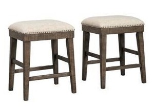lot 15518 image: Wyndahl Upholsteredolstered Stool - Set Of 2