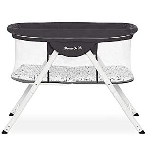 lot 15525 image: Dream On Me Poppy Traveler Portable Bassinet, Dark Grey (B07N1GMTTD)
