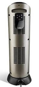 lot 20098 image: Lasko Oscillating Ceramic Tower Space Heater for Home with Adjustable Thermostat, Timer and Remote Control, 22.5 Inches, GreyBlack, 1500W, 751320