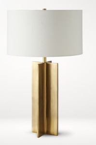 lot 15391 image: williams-sonoma area lamp brass