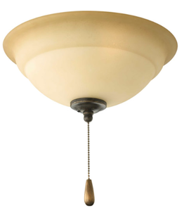 lot 20103 image: glass Dome light cover with two led bulbs