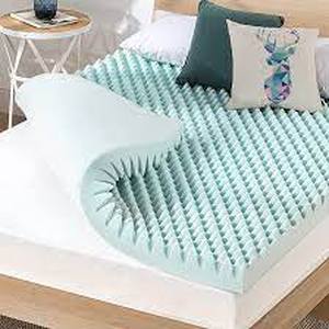 lot 5873 image: Best Price Mattress Store Egg Crate Gel Memory Foam Topper (King Size)