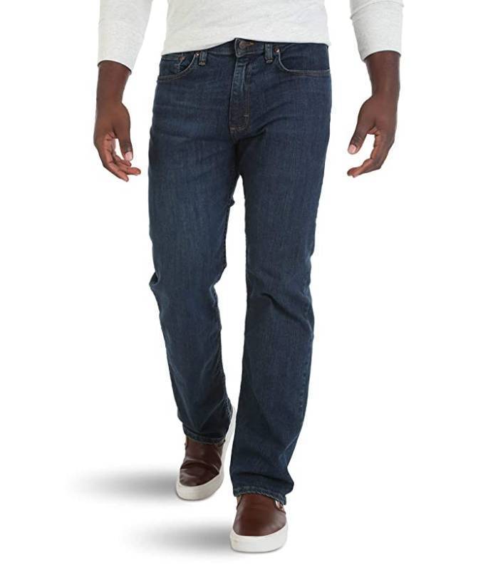 lot 33440 image: Wrangler Authentics Mens Relaxed Fit Comfort Flex Waist Jeann 36x32