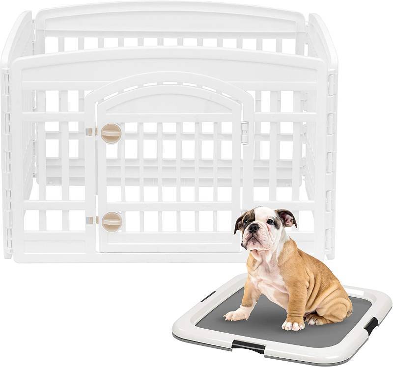 lot 12631 image: IRIS 24 Exercise Playpen Panels with Door