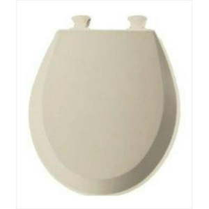 lot 15573 image: Bemis 500EC146 Round Closed Front Toilet Seat with Cover in Almond