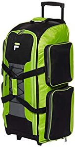 lot 25696 image: Fila 32 Lightweight Rolling Duffel, NEON Lime, One Size (B019RTVZ8U)