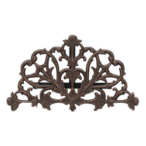 lot 25706 image: Whitehall Aluminum Filigree Garden Hose Holder