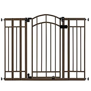 lot 25710 image: Summer Multi-Use Decorative Extra Tall Walk-Thru Baby Gate, Metal, Bronze Finish - 36� Tall, Fits Openings up to 28.5� to 48� Wide, Baby and Pet Gate for Doorways and Stairways (B000XT30G4)