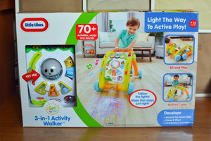 lot 25718 image: LITTLE TIKES LIGHT �N GO 3-IN-1 ACTIVITY WALKER