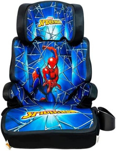 lot 25733 image: KidsEmbrace Marvel Spider-Man High Back Booster Car Seat, Spider-Man Blue We