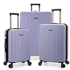 lot 25739 image: Travelers Choice Dana Point Hardside Expandable Luggage Set, Lavender, 3-Piece (B07VCQYNXZ)