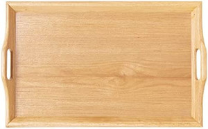 lot 35650 image: G.E.T. Enterprises Natural 25 x 16 Hardwood Room Service Tray Hardwood Room Svc. Trays Collection RST-2516-N (Pack of 1