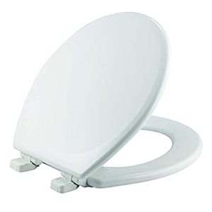 lot 45535 image: Mayfair Slow Close Round White Molded Wood Toilet Seat