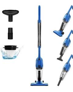 lot 45556 image: EIOEIR Stick Vacuum Cleaner, Lightweight Corded Powerful Suction Handheld Vacuum for Hard Floor Carpet Pet Hair, 3-in-1, Blue