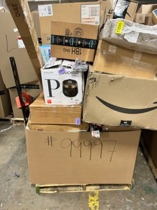 lot 99997 image: Mystery Pallet, Includes damaged products, returns, and items that did not sell at auction or were not picked up SOLD AS IS NO RETURNS