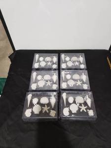 lot 2200 image: lot of 6 pkgs seashell decor