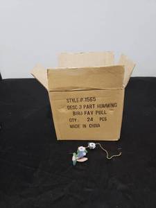 lot 2222 image: case of 24 hummingbird fan pulls NIB