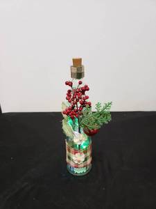 lot 2225 image: lighted wine bottle decor