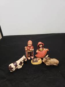 lot 2241 image: authentic peruvian nativity