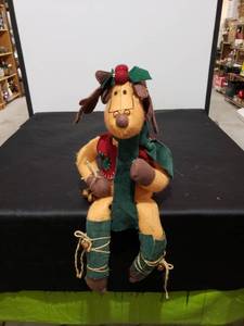 lot 2243 image: plush sitting reindeer