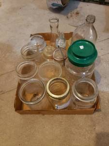 lot 2397 image: lot. of jarsbottles