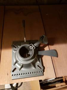 lot 2409 image: metal umbrella base