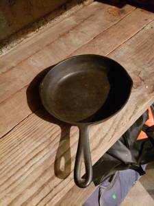 lot 2415 image: cast Iron skillet marked 53