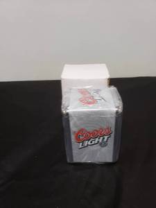 lot 2452 image: coors light double sided napkin holder NIB