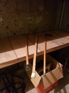 lot 2466 image: lot of 3 wood canes