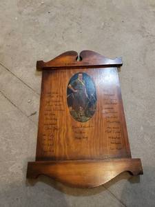 lot 2468 image: troop 388 signed plaque