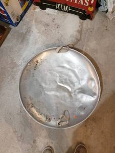 lot 2494 image: metal saucer sled