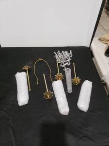 lot 2501 image: crystal lamp parts