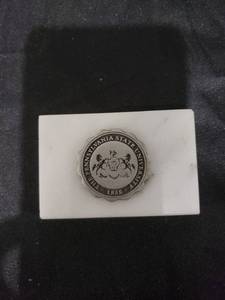 lot 2520 image: Penn State University paper weight