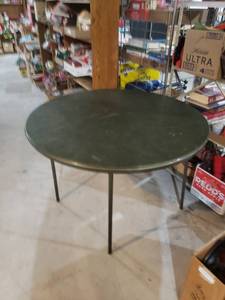 lot 2593 image: Green round card table