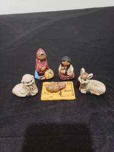 lot 2628 image: authentic peruvian nativity