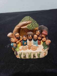 lot 2657 image: authentic peruvian nativity